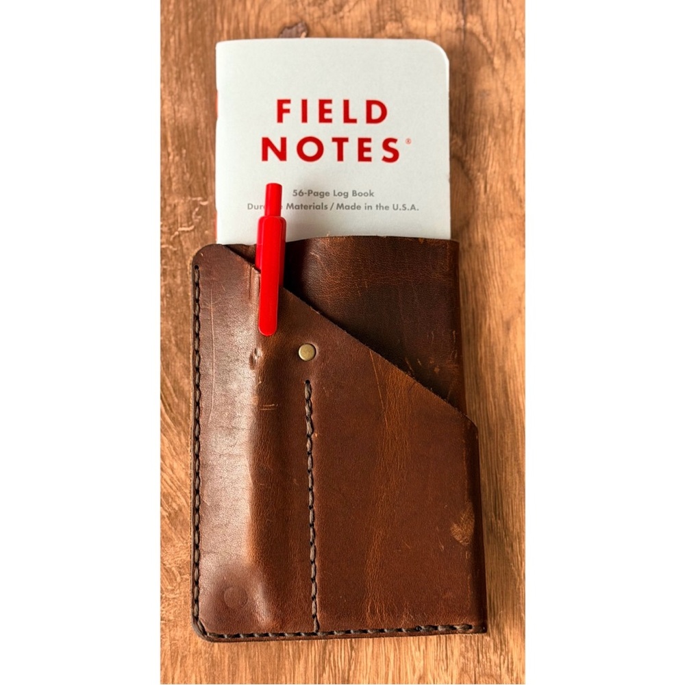 Endeavor Leather Field Notes Pocket Notebook Cover EDC Journal Holder
